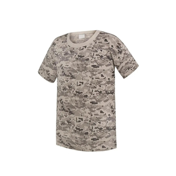Мужская тактическая футболка армейская хлопковая для ВСУ с коротким рукавом Пиксель XXL