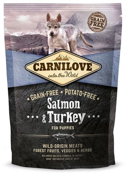 Беззерновий корм для цуценят всіх порід з лососем та індичкою Carnilove Salmon & Turkey Puppy 1,5 кг