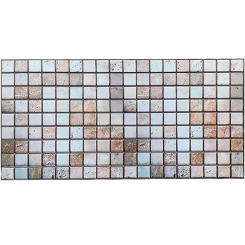 Декоративная ПВХ-панель Sticker Wall 960х480х4 мм мозаика под бежевый мрамор (1433)