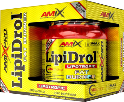 Ліпотропний жироспалювач Amix LipiDrol Fat Burner 300 к (8594159533684)