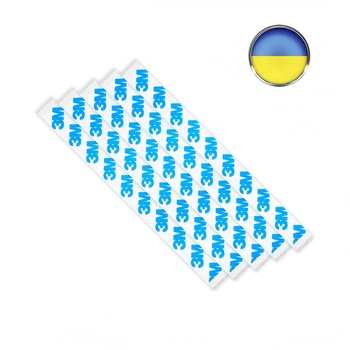 Бланки Алюминиевые с двусторонним скотчем 5шт.(Узкие) 160 x 12 x 3 mm