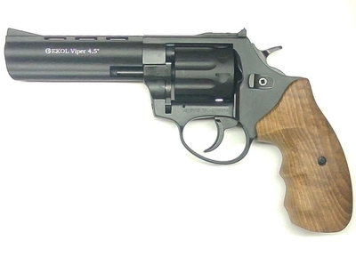 Револьвер под патрон Флобера Ekol Viper 4,5" (черный / бук) black