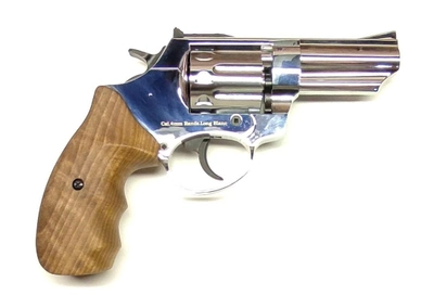 Револьвер под патрон Флобера Ekol Viper 3" (хром / бук) chrome