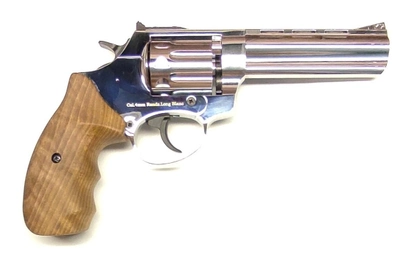 Револьвер под патрон Флобера Ekol Viper 4,5" (хром / бук) chrome