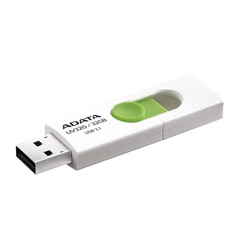 Флеш-накопичувач ADATA USB 3.2 AUV 320 32Gb White/Green (AUV320-32G-RWHGN)