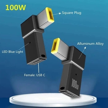Адаптер-переходник 100W Type-С/DC (10.0x6.0 мм) для зарядки ноутбуков Lenovo ThinkPad