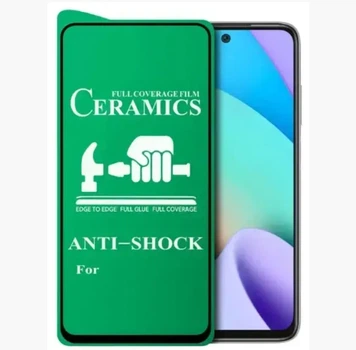 Защитное стекло Ceramic Xiaomi Redmi Note 10/Note 10S Black