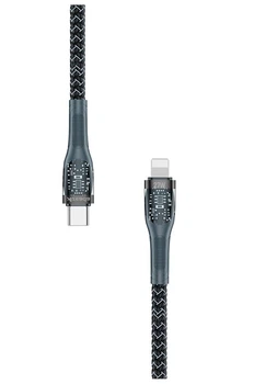 Кабель Proda Azeada Lotto PD-B89CL Type-C to Lightning Pulsing Fast Charging 1,3 метри 27W з передачею даних до 480 Mb/s Blue/Black