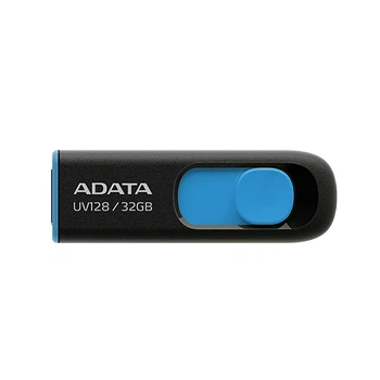 Флеш-накопичувач ADATA USB 3.2 UV 128 32Gb Black/Blue (AUV128-32G-RBE)