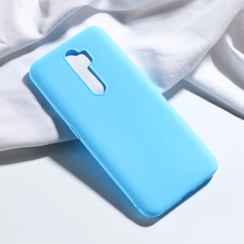 Чехол Soft Touch для Xiaomi Redmi 9 силикон бампер мятно-голубой