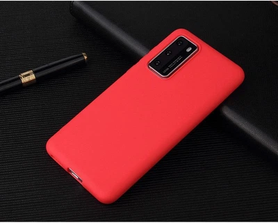 Чехол Soft Touch для Huawei P40 Pro силикон бампер красный