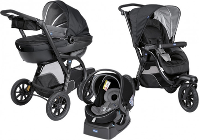 Универсальная коляска 3 в 1 Chicco Trio Active3 Top Черный (79270.51) Chicco