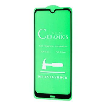 Защитное стекло-пленка Fiji Ceramics для Xiaomi Redmi Note 8T черный Full Glue 0,26 мм в упаковке