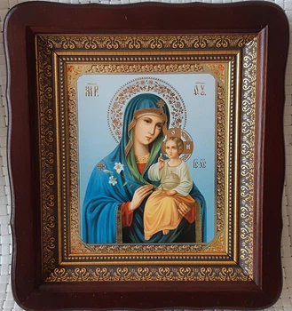 Икона Богородицы «Неувядаемый Цвет» для дома 23*26cm