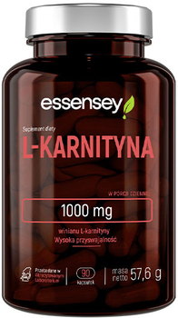 Spalacz tłuszczu lipotropowy ESSENSEY L-Karnityna 90 k (5902114043537)