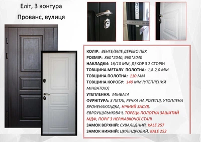 Вхідні двері Прованс, вулиця Redfort 960х2040мм