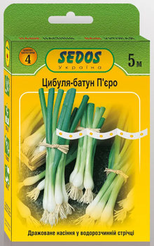 Семена на ленте Лук батун Пьеро, 5 м/150 шт (Sedos)