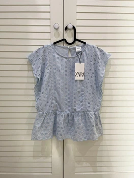 Блузка для девочки Zara 6050/608/403 164 Голубая