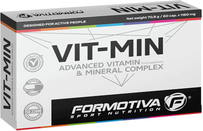 Комплекс вітамінів та мінералів Formotiva Vit-Min 60 капсул (5902114040819)