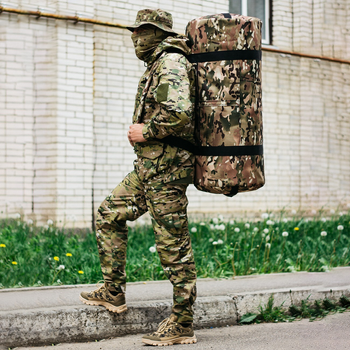 Сумка-баул-рюкзак, баул армейский Cordura 120 л тактический баул, тактический баул-рюкзак, мультикам