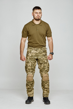 Тактические штурмовые штаны с наколенниками КОМБАТ 54XL пиксель