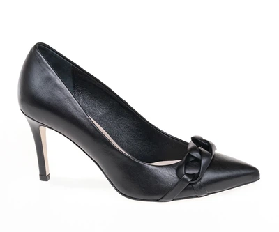 Туфлі човники жіночі Bravo Moda 0056/CZARNA SKORA 39 Чорний
