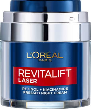 Ночной крем L'Oreal Paris Revitalift Лазер против морщин и для улучшения тона кожи лица с ретинолом и никотинамидом 50 мл (3600524025670)