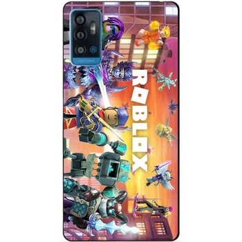 Силиконовый бампер чехол Candy для ZTE Blade A71 с картинкой Роблокс