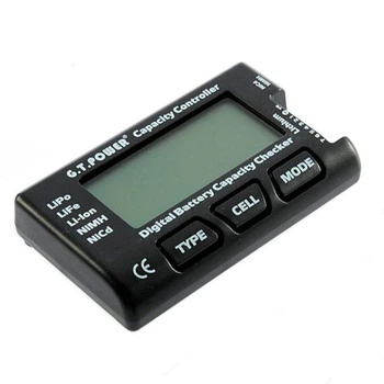 Тестер RC аккумуляторов до 7 ячеек ЖК Li-pol LiFe Li-ion NiMH Nicd black