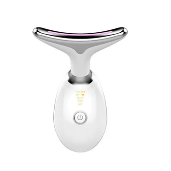 Массажер микротоковый светодиодный EMS для лица и шеи ES-1081 white