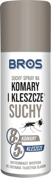 Сухой спрей от комаров и клещей Bros 90 мл 5904517164017