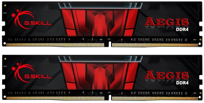 Оперативна пам'ять G.Skill DDR4-2400 8192MB PC4-19200 (Kit of 2x4096) Aegis (F4-2400C17D-8GIS)