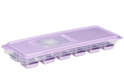 Форма для льда с крышкой ARDESTO Fresh, 27х9.5х3.8см, силикон, пластик, лиловый