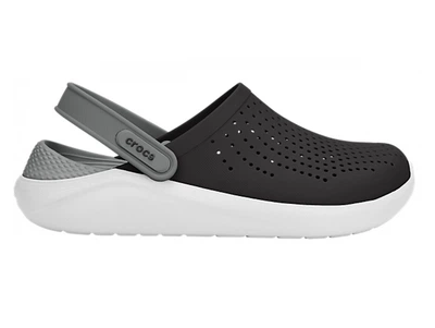 Унісекс крокси Crocs LiteRide Clog Black/Smoke M6-W8 38-39р. (23,8 см) Чорний