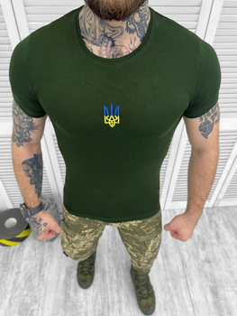 Тактична футболка з інноваційного матеріалу Olive Elite XXL