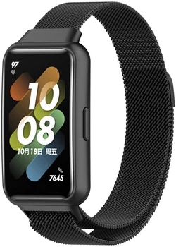 Миланский ремешок Milano Mesh для Huawei Band 7 Black (31703-2B)