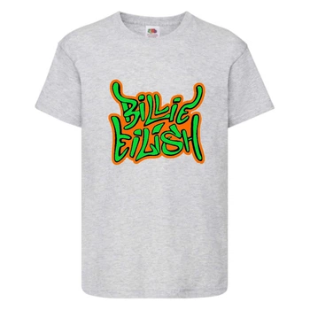 Футболка Билли Айлиш (Billie Eilish gr-6) серая 140 см