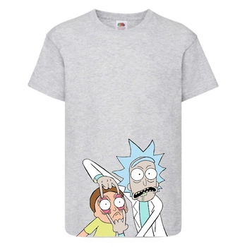 Футболка Рік і Морті 1 (Rick and Morty) сіра 152 см