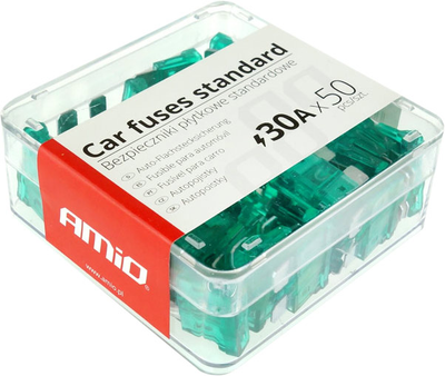 Предохранители автомобильные Amio 30 А 50 шт (01338)