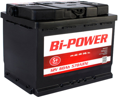 Автомобільний акумулятор BI-POWER 60 Аг/12 В Euro 570 A EN (KLVRW060-00)