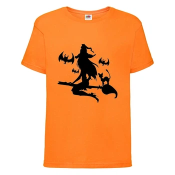 Футболка дитяча Хеллоуїн (Halloween) помаранчева (halloween-011-orange) 104 см