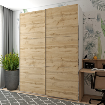 Шафа-купе Doros G-Caiser Біла / Дуб Євок 2 ДСП / 3 частини 180х60х240 см (42005019)