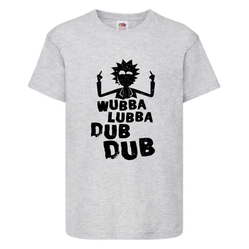 Футболка Рік і Морті 8 (Rick and Morty) сіра 140 см