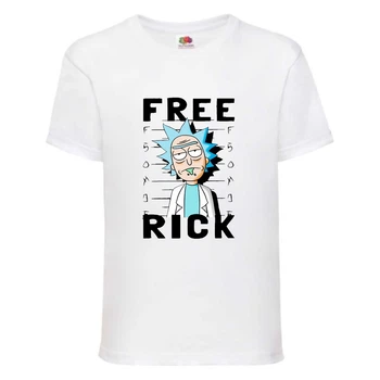 Футболка Рик и Морти 9 (Rick and Morty) белая 140 см