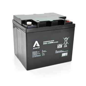 Аккумулятор AZBIST Super GEL ASGEL-12400M6 12V 40.0Ah (196 x165 x 173)