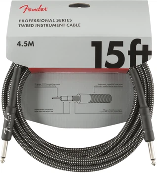 Кабель інструментальний FENDER CABLE PROFESSIONAL SERIES 15' GREY TWEED (228449)