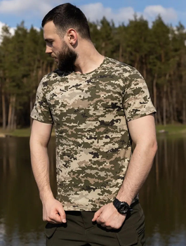 Тактическая камуфляжная футболка Пиксель (Размер 56)