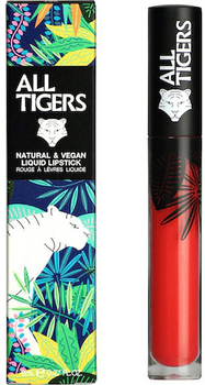 Рідка помада для губ All Tigers Natural & Vegan Liquid Lipstick 784 Lead The Game 8 мл (3701243207849)