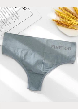 Женские трусики стринги Удобные FINETOO 675-48-50 Бледно-голубой 48-50 (XL-2XL) 1 шт