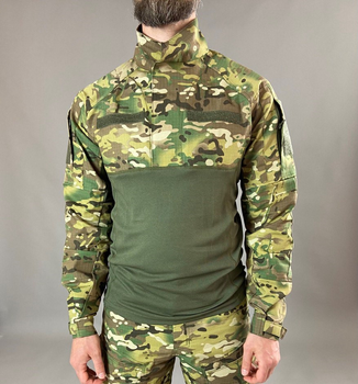 Військова тактична сорочка Убакс Tactic довгий рукав РІП-СТОП, бойова сорочка, мультикам 46